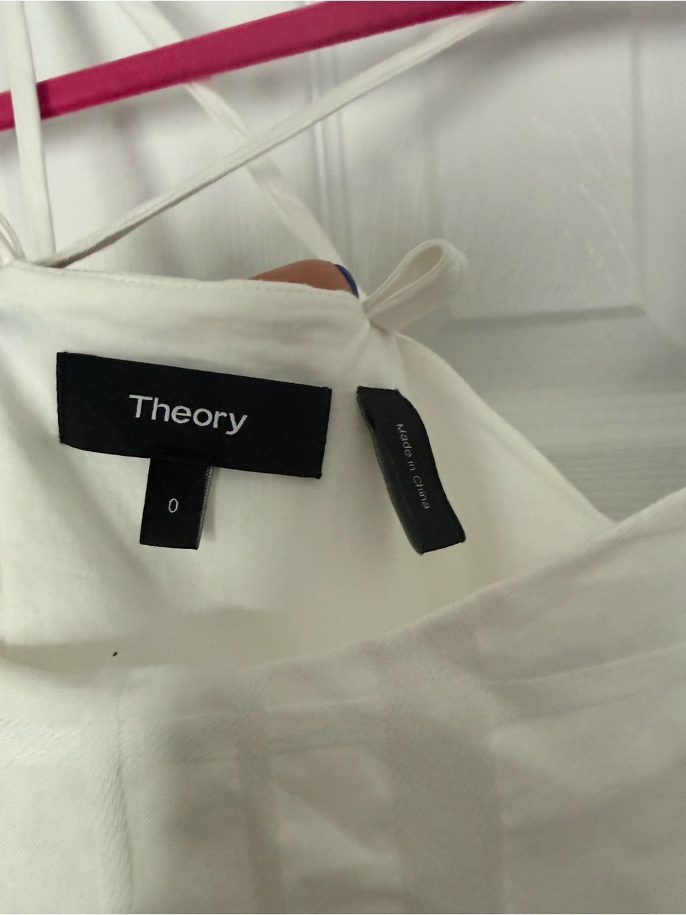 Theory White Cotton Maxi Dress - Picture 5 of 6